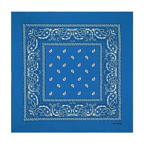 Colours & Beauty türkise Bandana Kopftuch Damen Sommer | Bandana Baumwolle | Halstuch Damen | Bandana Herren | Armband Stoff | Stofftaschentücher Damen von Colours & Beauty