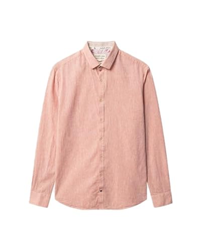 Colours & Sons - Herren - Hemd - Shirt-Linen Blend - Mauve - XXL von Colours & Sons