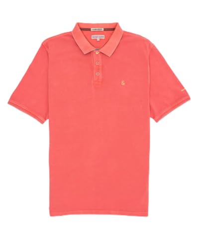 Colours & Sons Herren Polo-Shirt Washed Piquee orange - L von Colours & Sons