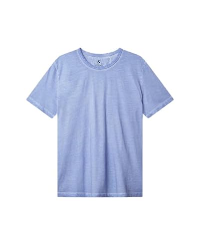 Colours & Sons - Herren - T-Shirt Oil Dyed - Vintage Blue - L von Colours & Sons