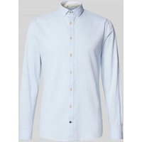 Colours & Sons Slim Fit Freizeithemd mit Kentkragen in Hellblau, Größe M von Colours & Sons