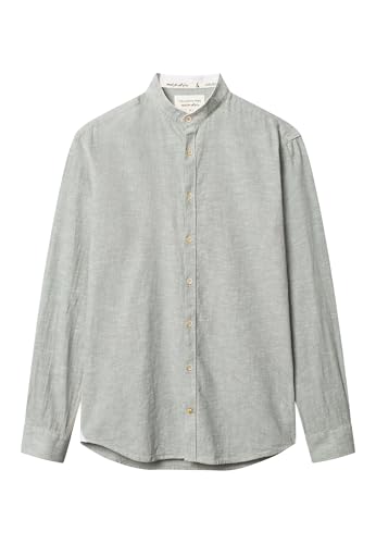 Hemd Stehkragen Leinen Blend - Wasabi von Colours & Sons