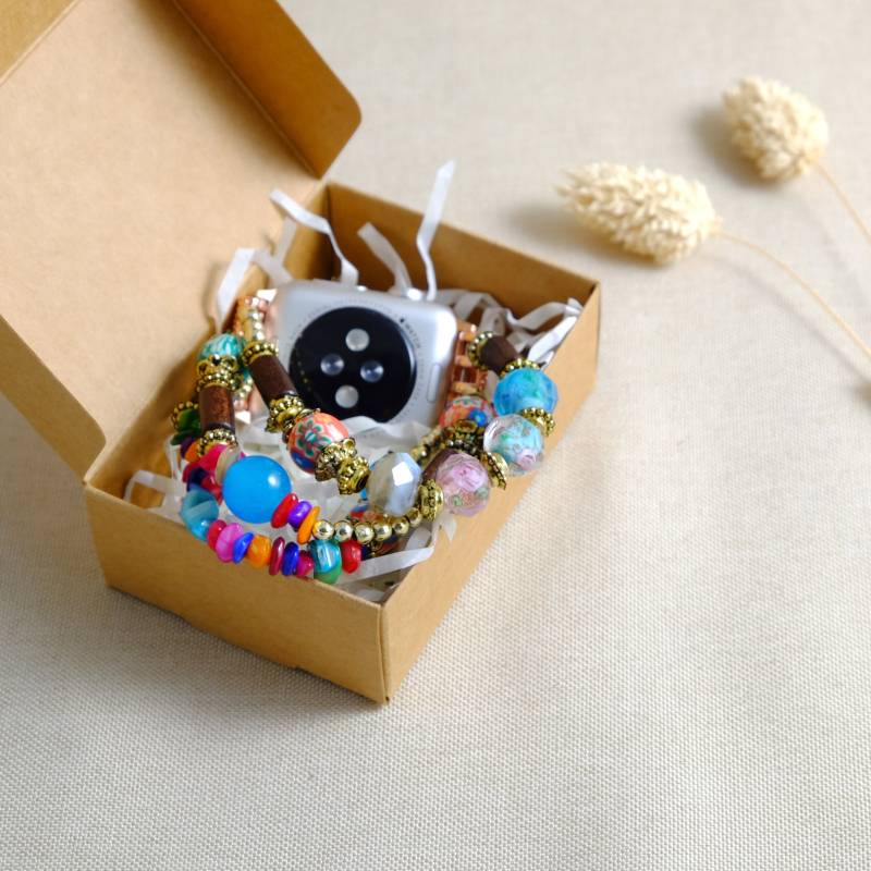 Apple - Fitbit- Samsung Watch Hippie Style Uhrband Armband Abs15 von ColoururworldStudio