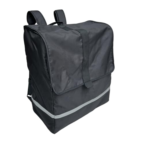 Faltbare Kinderwagen-Reisetasche, kompatibel mit Kinderwagen der Cybex-Serie (wie Libelle, Coya, Beezy) – groß und klein – strapazierfähiger Stoff, Schwarz , Large Size (46*26*55CM von Colu Kid