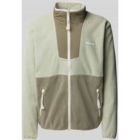 COLUMBIA Fleecepullover mit Label-Patch Modell 'SEQUOIA' in Mint, Größe XXL von Columbia