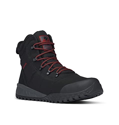 Columbia Fairbanks WP Omni-Heat wasserdichte Schneestiefel für Herren, Schwarz (Black x Rusty), 44.5 EU von Columbia