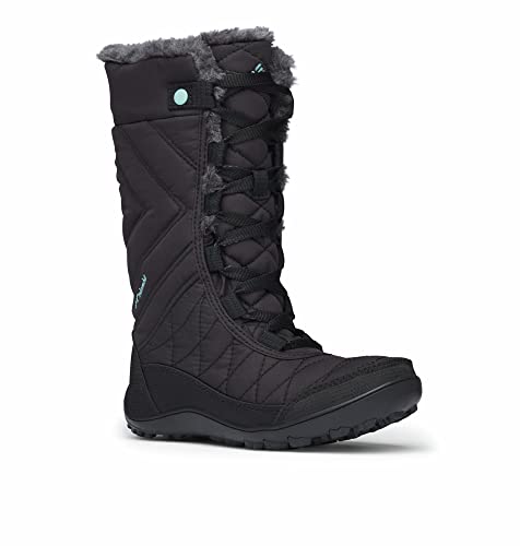 Columbia Youth Minx Mid Iii Wp Omni-heat, Mädchen Schneestiefel, Schwarz (Black, Iceberg 010), 37 EU von Columbia