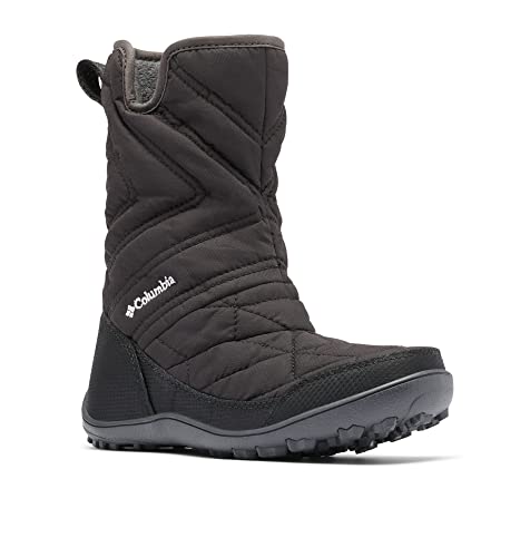 Columbia Minx Slip III wasserdichte Schneestiefel für Kinder, Schwarz (Black x White Y), 32 EU von Columbia