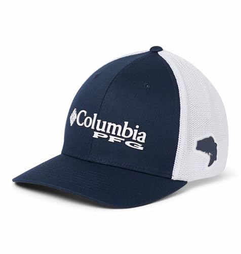 Columbia, Netz-Baseballkappe mit PFG-Logo, hohe Krone, Unisex, Collegiate Navy, XX-Large von Columbia