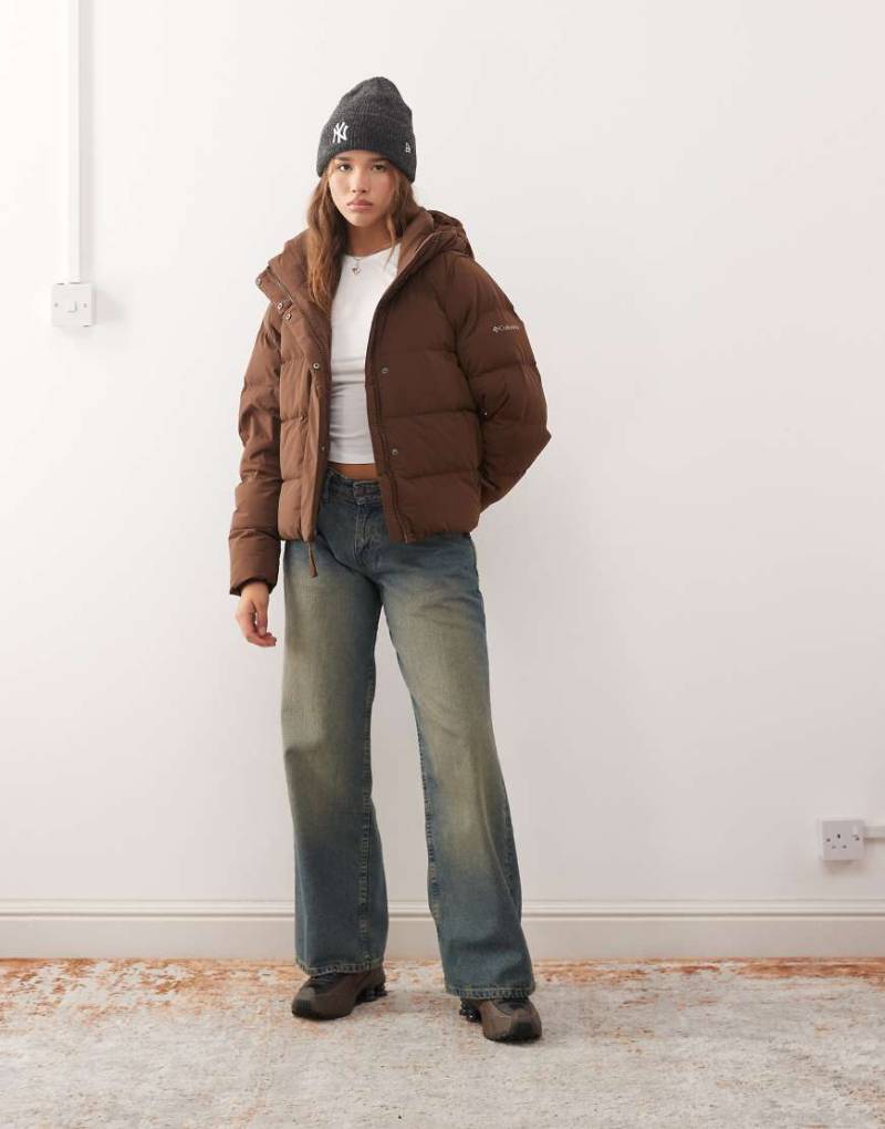 Columbia - Amaze - Puffermantel in Braun mit Kapuze-Brown von Columbia