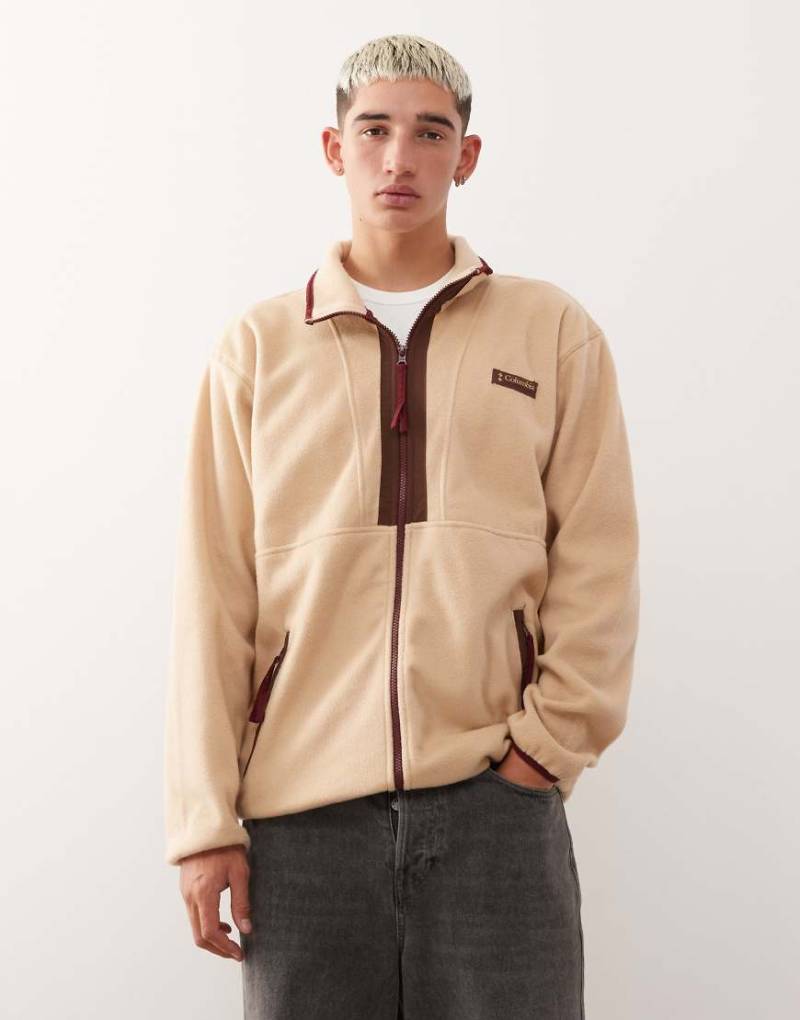 Columbia - Backbowl II - Fleece-Jacke in Beige mit durchgehendem Reißverschluss-Neutral von Columbia