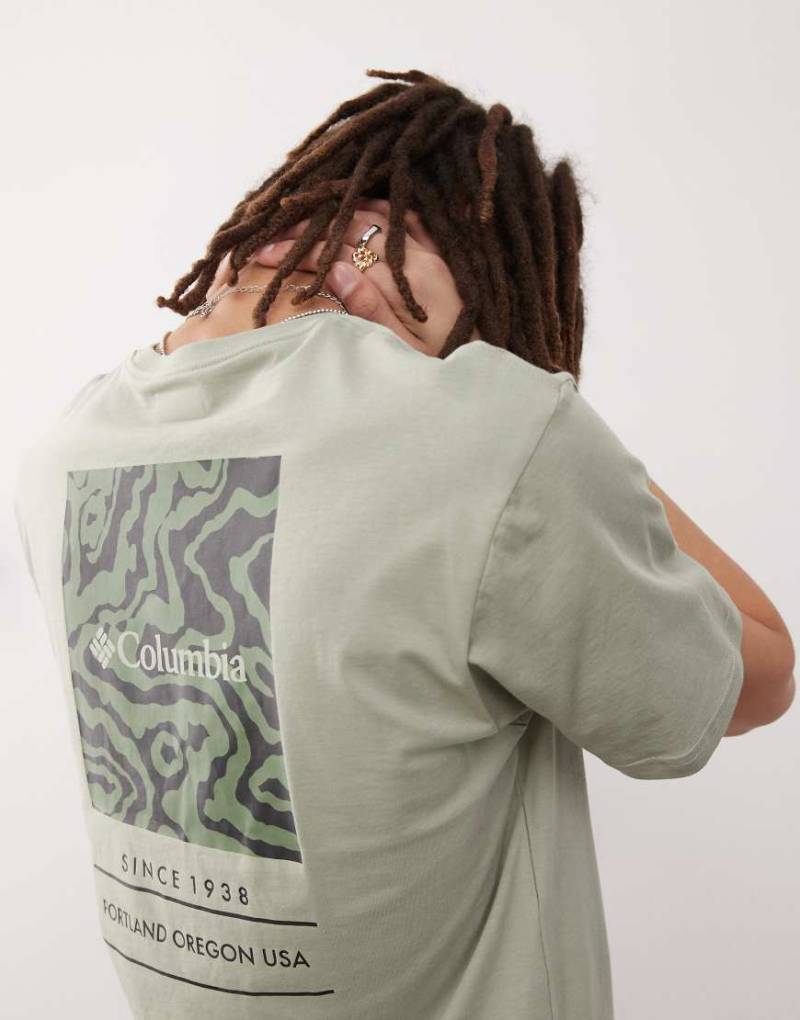 Columbia - Barton Springs - T-Shirt in Grün mit Print von Columbia