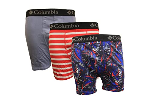Columbia Bedruckte 360 Stretch Boxershorts, 3er-Pack, Multiprint, SM, Marineblau/Rot/Blau, Small Columbia Bedruckte 360 Stretch Boxershorts, 3er-Pack, Multiprint, SM, Marineblau/Rot/Blau, Small von Columbia