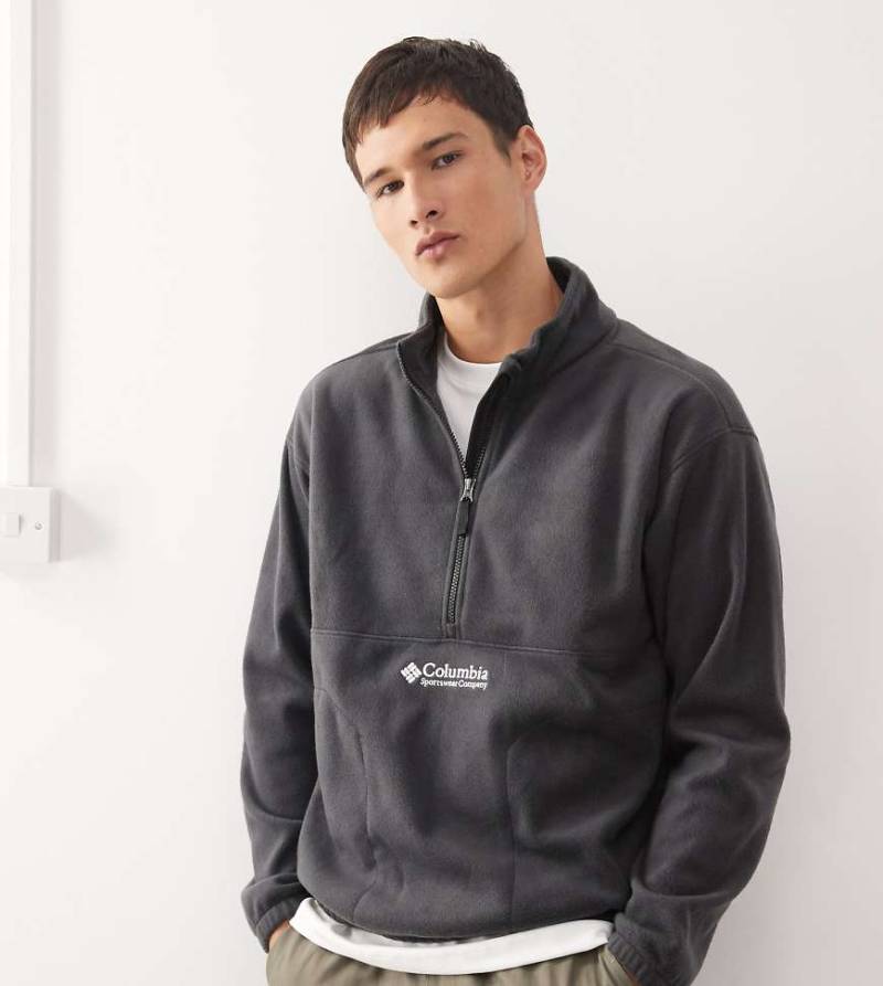 Columbia - Bent Bough - Fleece-Sweatshirt in Schwarz mit kurzem Reißverschluss von Columbia