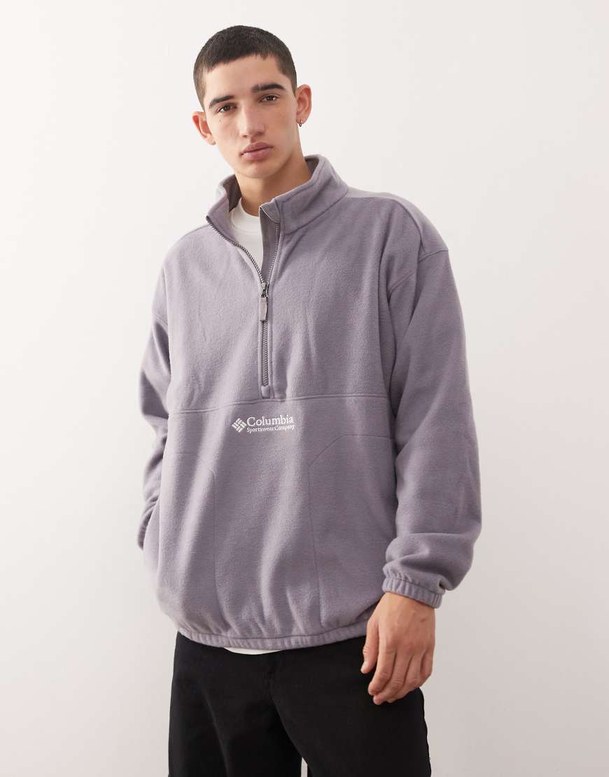 Columbia - Bent Bough - Sweatshirt aus Fleece in Staublila mit halbem Reißverschluss von Columbia