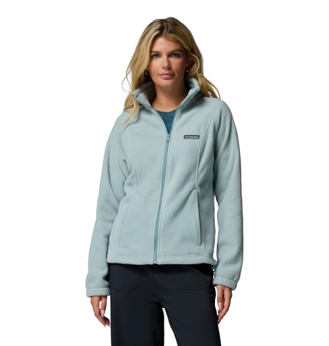 Columbia Benton Springs Damen-Fleecejacke mit durchgehendem Reißverschluss, Knautschblau, Größe M von Columbia