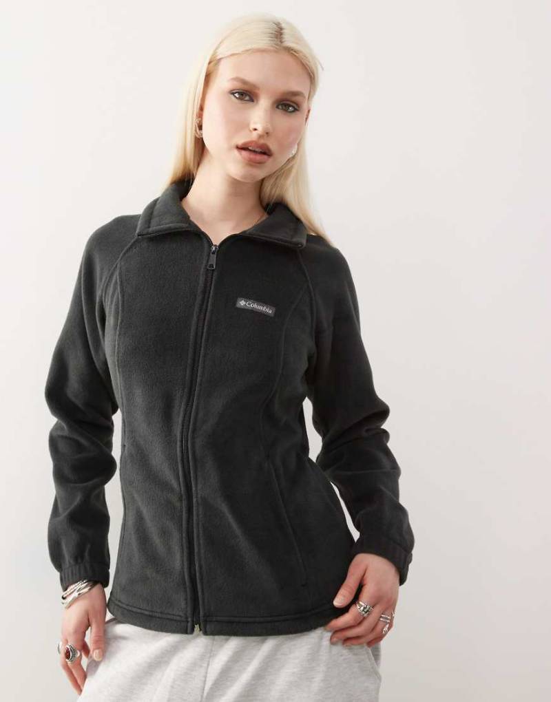 Columbia - Benton Springs - Fleecejacke in Schwarz mit Reißverschluss von Columbia