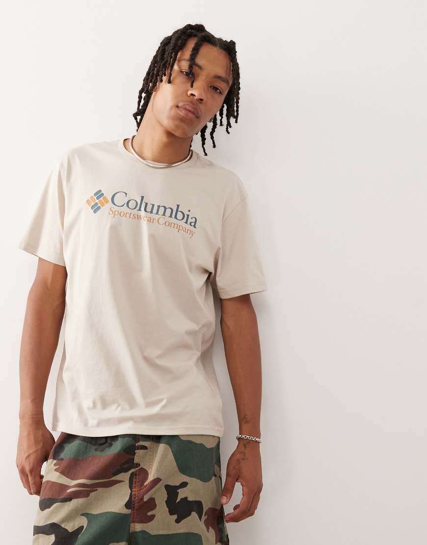 Columbia - CSC - Basic-T-Shirt in Beige mit Logo-Neutral von Columbia