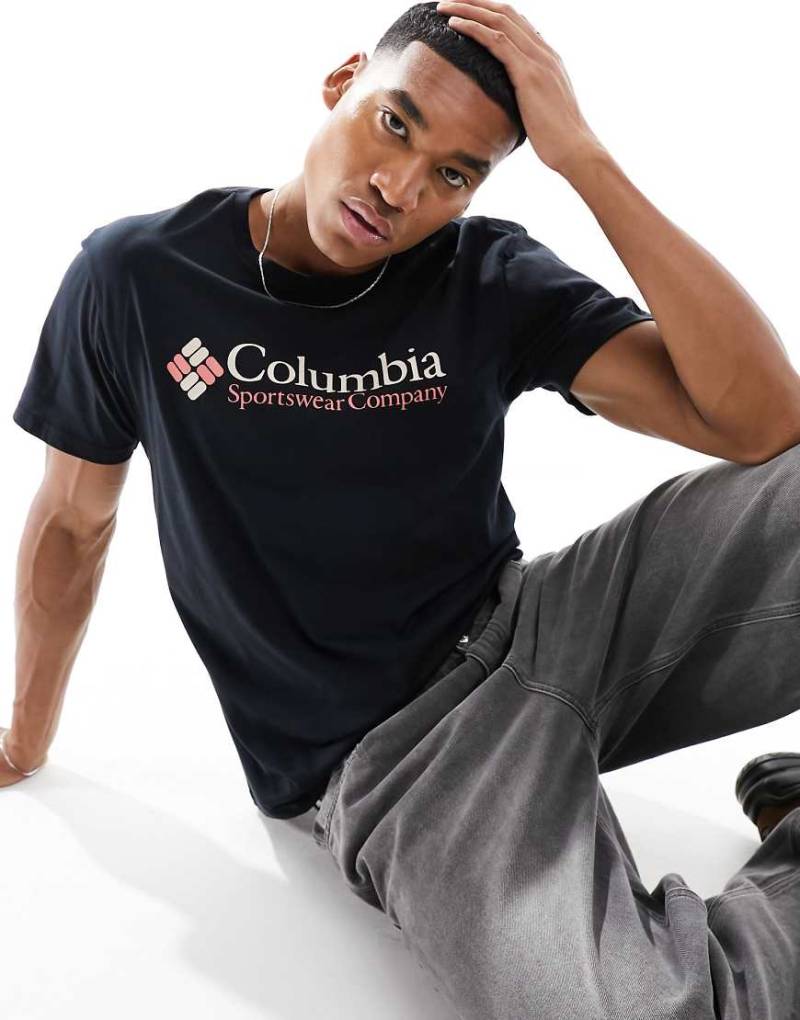 Columbia - CSC - Basic-T-Shirt in Schwarz mit Logo von Columbia