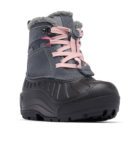 Columbia Children's Powderbug Alpine Waterproof Schneestiefel, Graphite, Pink Haze, 29 EU von Columbia