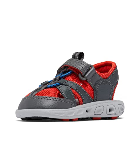 Columbia Childrens Techsun Wave Trekkingsandalen für Unisex Kinder, Grau (Dark Grey x Spicy), 31 EU von Columbia