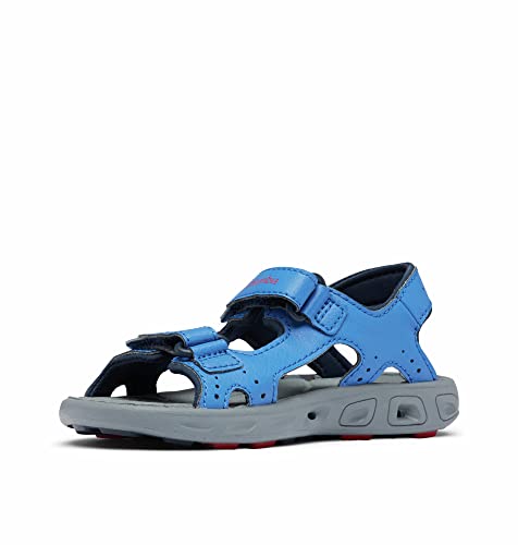 Columbia Childrens Techsun Vent Trekkingsandalen für Unisex Kinder, Blau (Stormy Blue x Mountain Red), 27 EU von Columbia