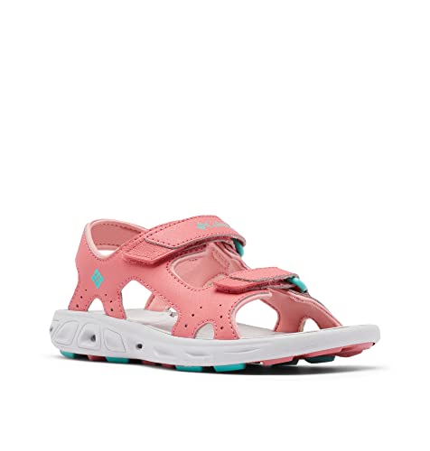 Columbia Childrens Techsun Vent Trekkingsandalen für Unisex Kinder, Rot (Wild Salmon x Dolphin), 31 EU von Columbia