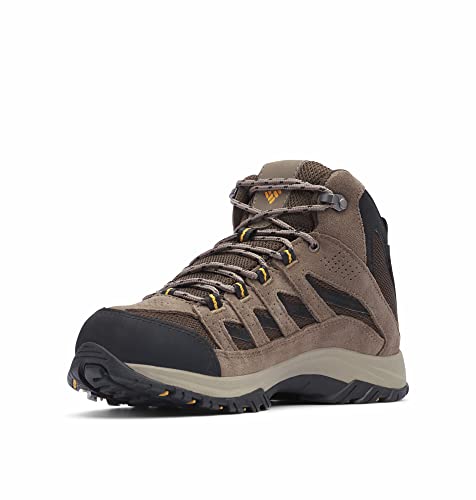 Columbia Crestwood Mid WP wasserdichte Wanderstiefel für Herren, Braun (Cordovan x Squash), 42.5 EU von Columbia