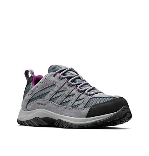 Columbia Crestwood WP wasserdichte Wanderschuhe für Damen, Grau (Graphite x Wild Iris), 41.5 EU von Columbia