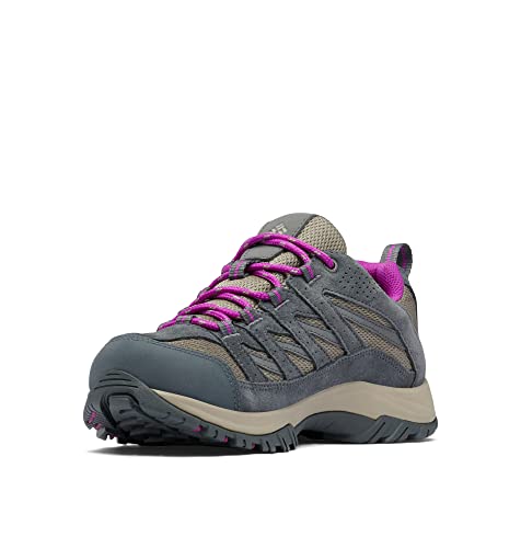 Columbia Crestwood WP wasserdichte Wanderschuhe für Damen, Schwarz (Kettle x Bright Plum), 38 EU von Columbia