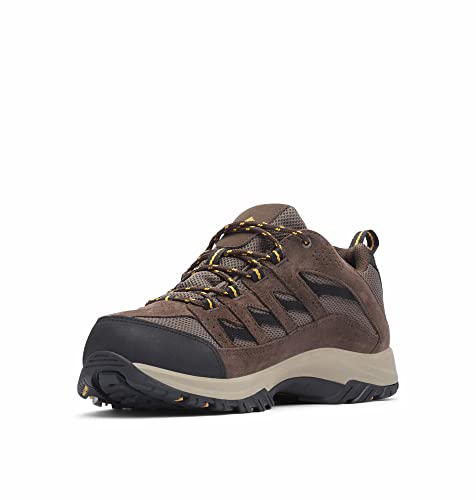 Columbia Crestwood WP wasserdichte Wanderschuhe für Herren, Braun (Mud x Squash), 50 EU von Columbia