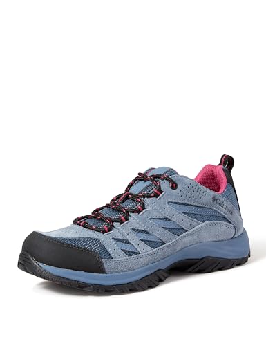 Columbia Crestwood Wanderschuhe für Damen, Blau (Zinc x Dark Fuchsia), 38 EU von Columbia