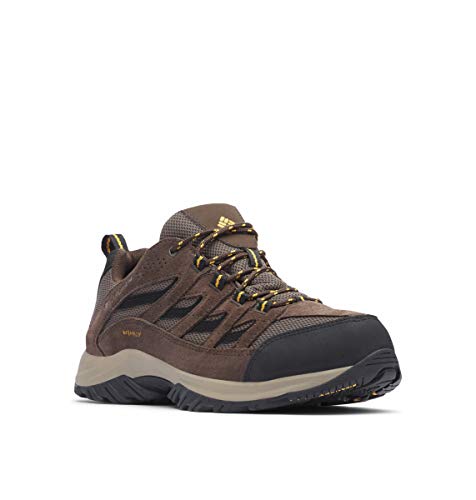 Columbia Crestwood WP wasserdichte Wanderschuhe für Herren, Braun (Mud x Squash), 48 EU von Columbia