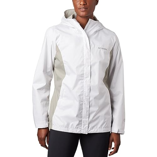 Columbia Damen Arcadia Ii Plus Size Jacket Regenjacke, White/Flint Grey, 1X von Columbia