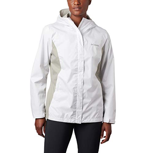 Columbia Damen Arcadia Ii Plus Size Jacket Regenjacke, White/Flint Grey, 1X von Columbia