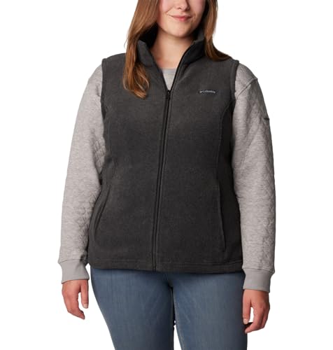 Columbia Damen Benton Springs Fleece-Weste, Blickdicht, Dunkelgrau meliert, 3X von Columbia