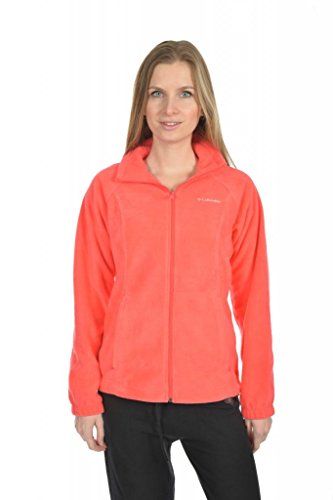 Columbia Damen Benton Springs Classic Fit Full Zip Soft Jacket Fleecejacke, Roter Hibiskus, L EU von Columbia