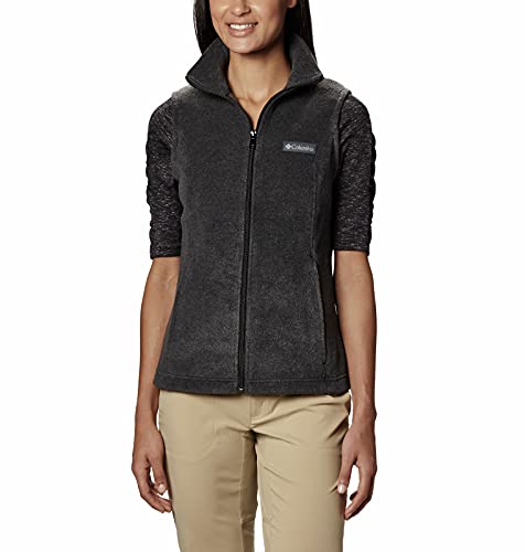 Columbia Damen Benton Springs Fleece-Weste, Charcoal Heather, Small von Columbia