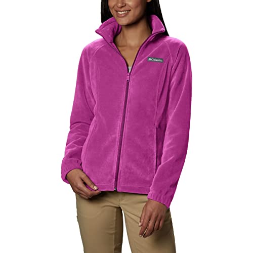 Columbia Damen Benton Springs Full Zip Fleecejacke, Fuchsia, Large Petite von Columbia