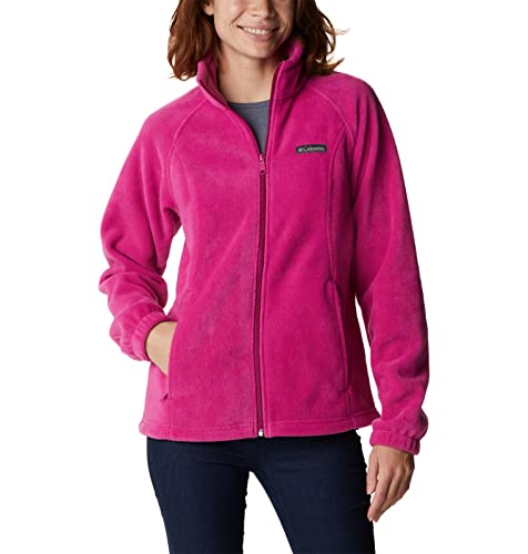 Columbia Damen Benton Springs Full Zip Fleecejacke, Wild Fuchsia, X-Large Petite von Columbia