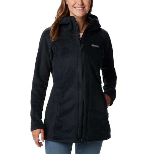 Columbia Damen Benton Springs II Long Hoodie Fleecejacke, Schwarz, Medium von Columbia