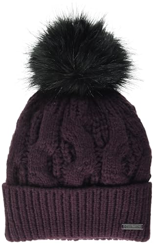 Columbia Boundless Days Damen Strickmütze mit Bommel und Zopfmuster, Moonvista, Einheitsgröße von Columbia