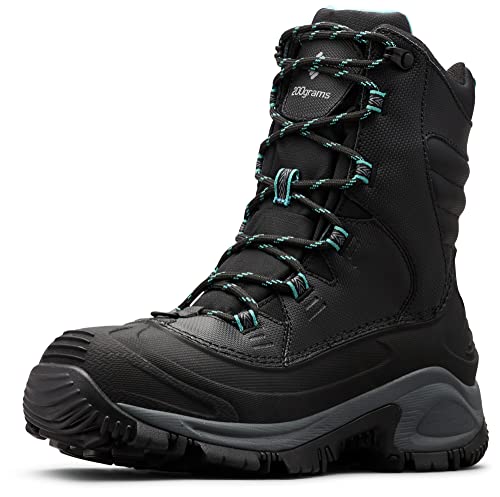 Columbia Bugaboot III WP wasserdichte Schneestiefel für Damen, Schwarz (Black x Pacific Rim), 37 EU von Columbia