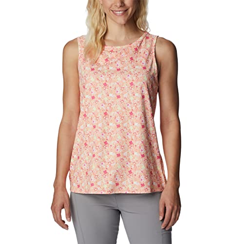 Columbia Damen Chill River Tank Wanderhemd, Pfirsich/Mini-Hibiskus, Small von Columbia