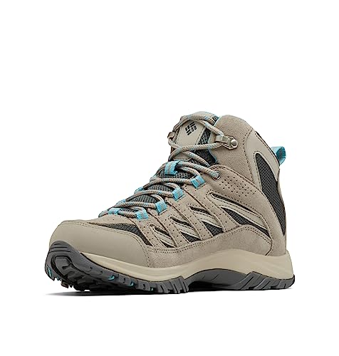 Columbia Damen Crestwood Mid Wasserdicht Breit Wanderschuh, Dunkelgrau, Wasserkocher, 36.5 EU Weit von Columbia