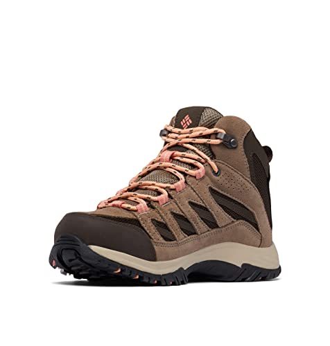 Columbia Damen Crestwood Mid Waterproof Wanderschuh, Cordovan/Schlamm, 38 EU Weit von Columbia