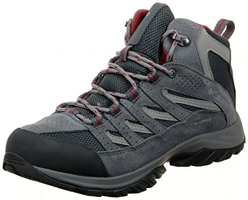 Columbia Damen Crestwood Mid Waterproof Wanderschuh, Graphit, Daredevil, 42 EU Weit von Columbia