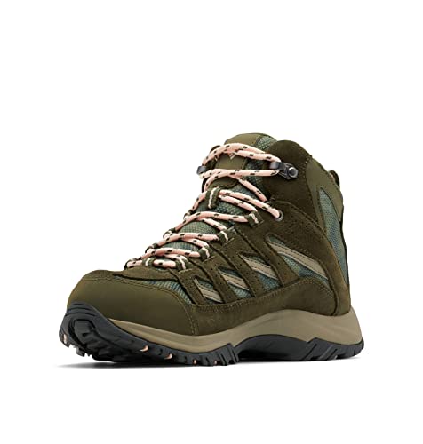 Columbia Damen Crestwood Mid Waterproof Wanderschuh, Nori, Pfirsichblüte, 41 EU von Columbia