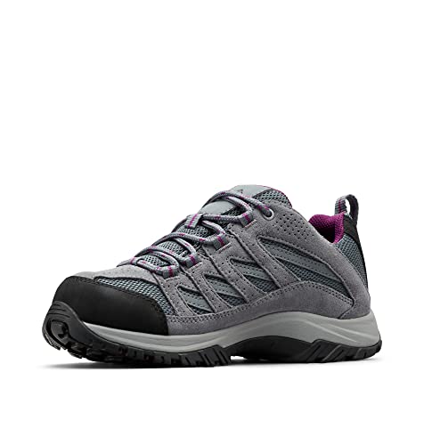 Columbia Crestwood WP wasserdichte Wanderschuhe für Damen, Grau (Graphite x Wild Iris), 37.5 EU von Columbia