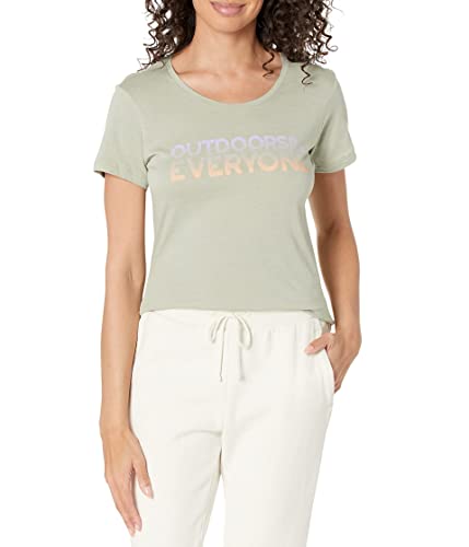 Columbia Damen Daisy Days kurzen Ärmeln T-Shirt, Safari Heather/Be Outdoors Grafik, Medium von Columbia